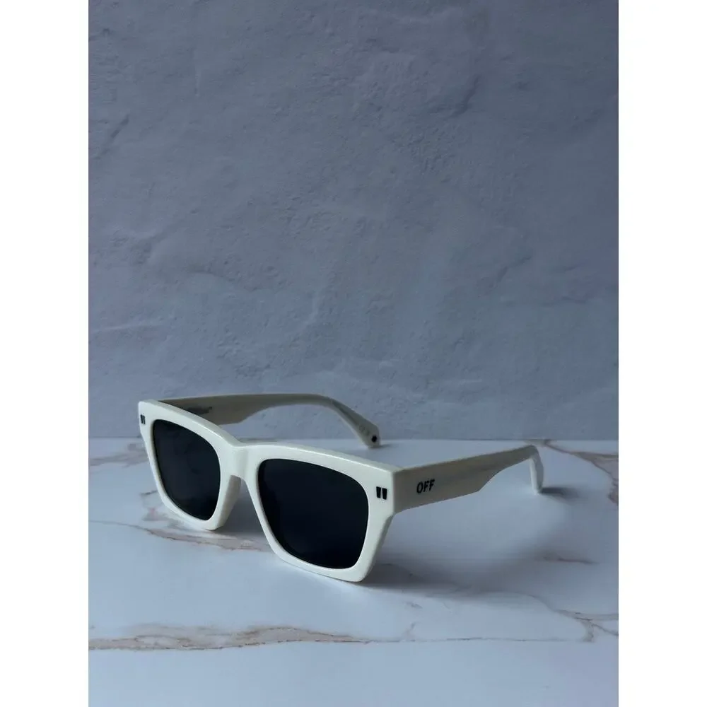 NEW Off White Valdez White Square Sunglasses